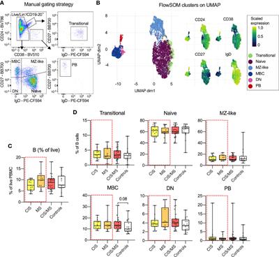 Circulating Memory B Cells in Early Multiple Sclerosis Exhibit Increased IgA+ Cells, Globally Decreased BAFF-R Expression and an EBV-Related IgM+ Cell Signature